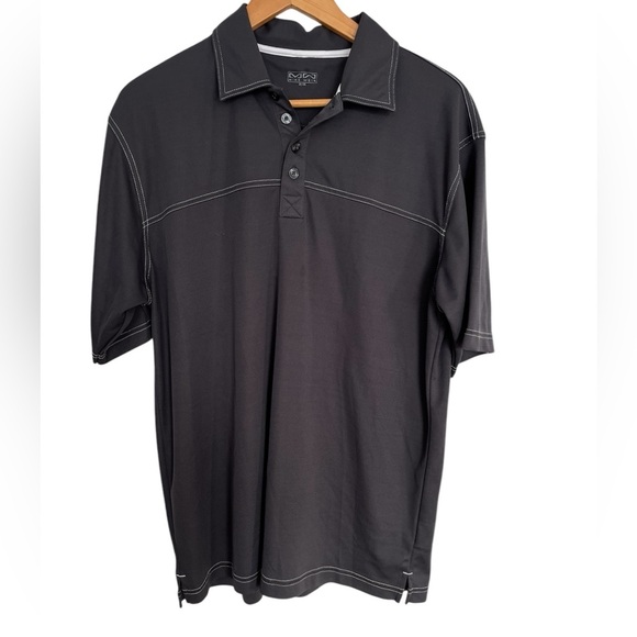 Mike Weir Men's gray Polo Shirt with White Stitching size medium - Picture 1 of 5